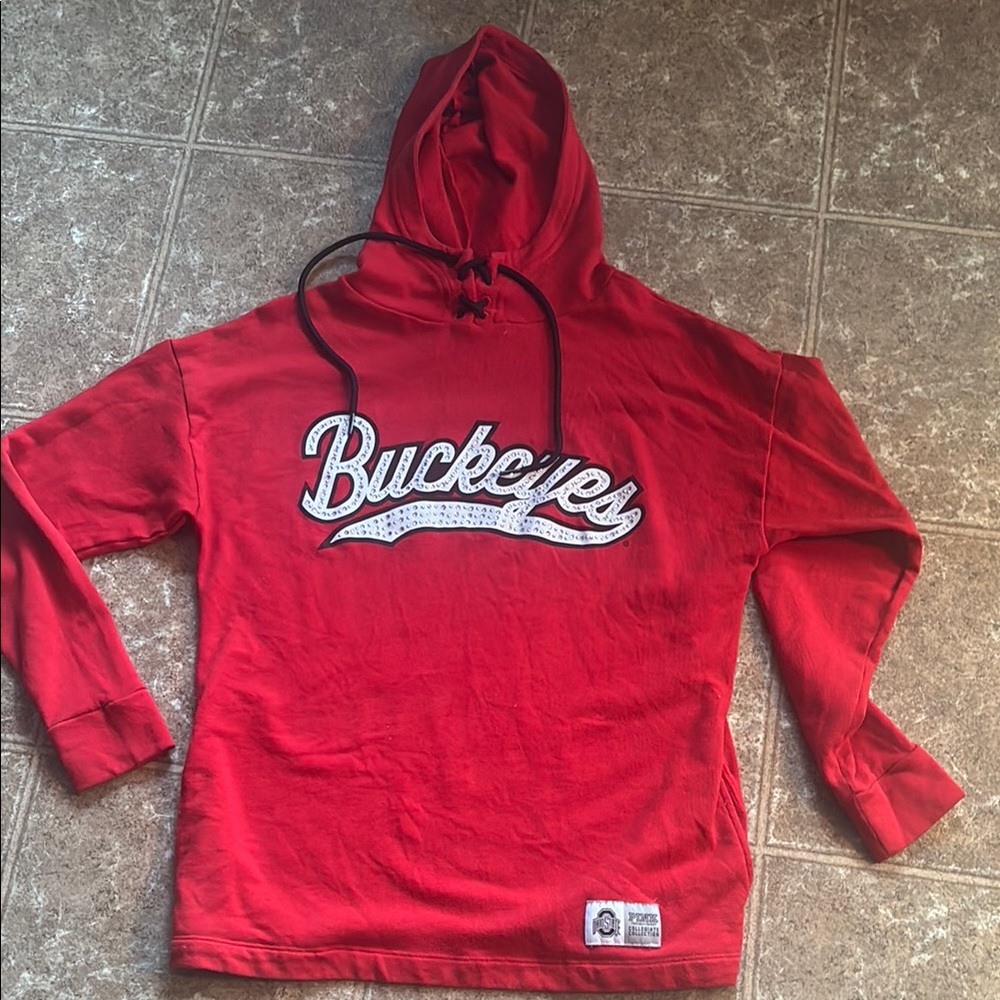 PINK Victoria's Secret Red Buckeyes Hoodie
